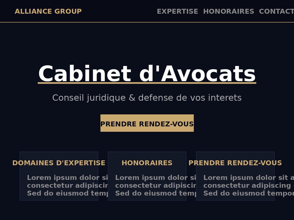 Aperçu du thème AG Starter Avocat