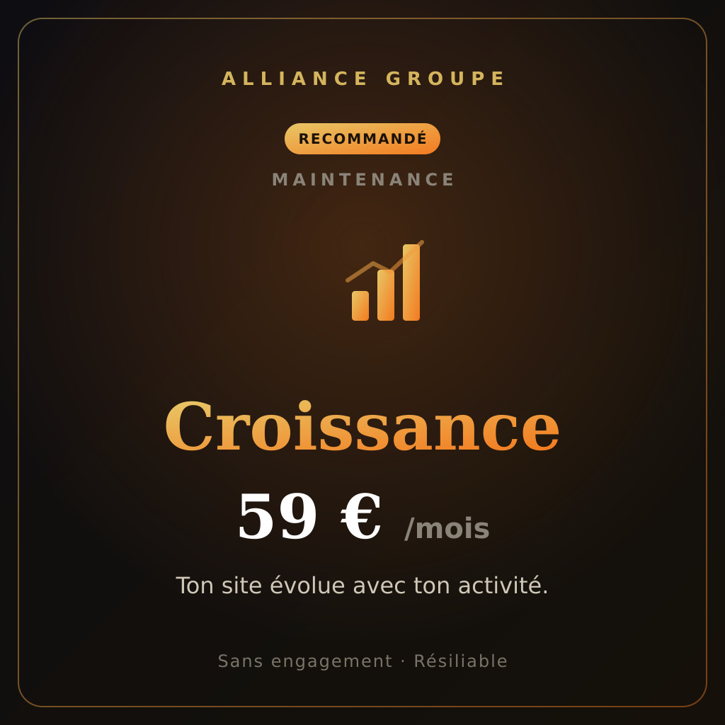 Croissance — 59 €/mois