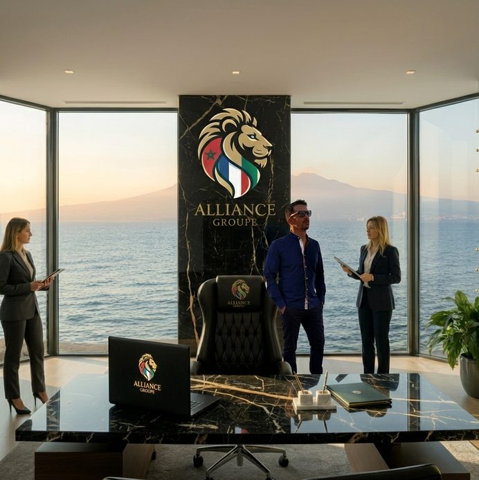 Fabrizio dans son bureau à Naples